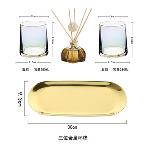Ensemble de tasses à brosses à dents en verre pour couple, style nordique, transparent, minimaliste, double support, pour la salle de bain - Product Image 4