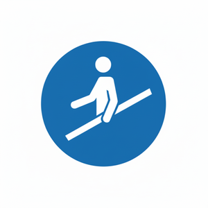 Uso obbligatorio del corrimano in PVC 100x100mm - Product Image 1