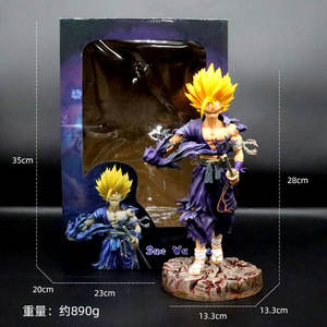 Figurines d'action en PVC Dragon Ball de 28 cm à 35 cm, 16 pièces, <span class=keywords><strong>Goku</strong></span>, Vegeta, Son Gohan, Torankusu, <span class=keywords><strong>Guerrier</strong></span>, figurine d'action en PVC, boîte colorée, vente chaude - Product Image 5