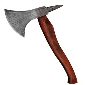 LEGACY BLADES Hache utilitaire d'extérieur en acier Damas forgé à la main de qualité supérieure, manche en bois de frêne, fabricant exportateur - Product Image 1