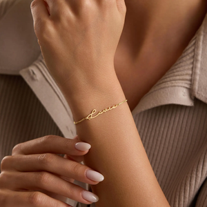 Bracelet personnalisé avec nom, bracelet en or avec nom personnalisé, bracelet minimaliste avec nom, cadeau pour demoiselle d'honneur, bracelet à lettres DIY - Product Image 6