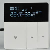 Télécommande intelligente DOMISI à commande vocale via application, compatible Wi-Fi, avec écran OLED, pour options électriques/gaz, hôtel et maison