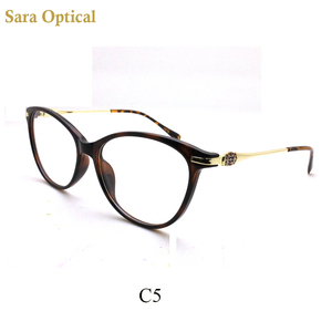 Mô hình mới nhất rắn của phụ nữ đầy đủ rim thoải mái khung quang học ý thiết kế Quảng Châu Kính mắt khung Sara mô hình thương hiệu 55013 - Product Image 5