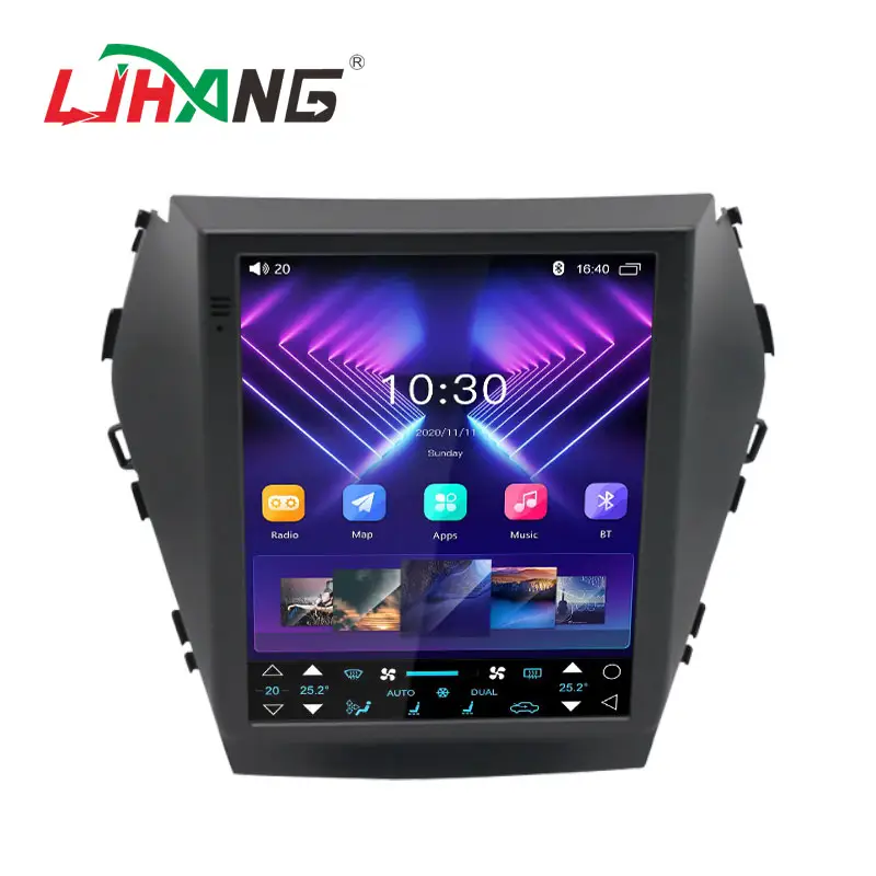 LJHANG android 13 8 + 128G lettore multimediale per auto per Hyundai Santa Fe IX45 2013 - 2017 2 Din Radio GPS Navi Stereo dsp wifi