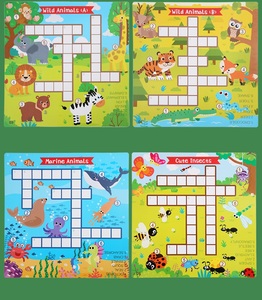 Unisex Children's Early Education English Board Game Word Chain <strong>Crossword</strong> Spelling <strong>Puzzle</strong> Made of Wood for Young Learners