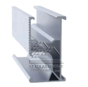Rail <span class=keywords><strong>de</strong></span> montage <span class=keywords><strong>de</strong></span> panneau solaire photovoltaïque solaire YZ AL6005-T5 profilé en aluminium anodisé Installation rapide Garantie <span class=keywords><strong>de</strong></span> 25 ans ouverte - Product Image 1