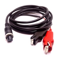 Câble d'extension électrique Dawa, 2 broches, cœur en cuivre pur, diamètre du trou de 12,3 mm, câble d'alimentation de 3 m, 300MJ500MJ pour moulinet de pêche
