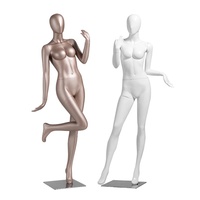 Ganzkörper-FRP-Lingerie-Schaufensterpuppe mit Kopf und stehender Pose mit Ständer für Damenbekleidungsgeschäfte, BH- und Höschen-Präsentation im Schaufenster