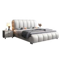 Vente en usine de meubles de chambre à coucher lit King Size avec rangement au design moderne lit double de luxe pour la chambre