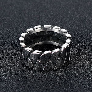 Bagues Vintage pour homme et femme, bijoux <span class=keywords><strong>en</strong></span> acier inoxydable, large bande, style cubain, haute qualité, <span class=keywords><strong>prix</strong></span> <span class=keywords><strong>d</strong></span>'usine, offre spéciale - Product Image 4