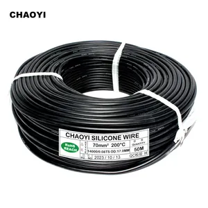 Chất lượng cao linh hoạt Silicone dây 0 1 2 3 4 6 8 10 AWG đóng hộp Đồng Tráng Silicone cao su cách điện cáp