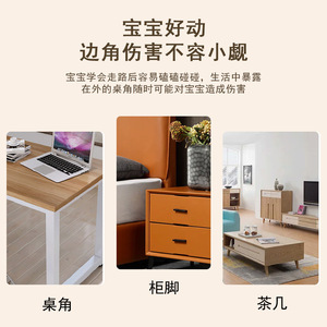 L-Shaped Airbag Anti-Collision <b>Corner</b> PVC Transparent Furniture Edge <b>Protector</b> For Kids Safety Guard - Product Image 4