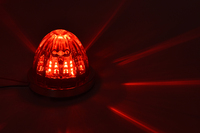 Feu LED en forme de pastèque, marqueur de dégagement et feu latéral auxiliaire LED pour camion et remorque, conforme aux normes DOT/FMVSS108/SAE