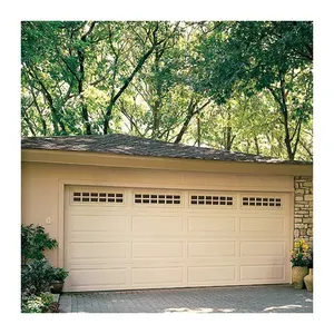 Bolang Électrique 16 'x 7' Porte de Garage Plate Panneau de Porte de Garage en Aluminium Porte de Garage Pliante