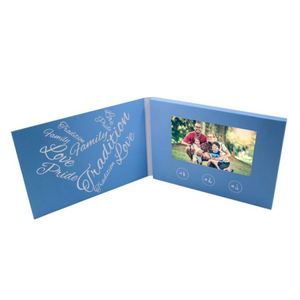 비디오 프레젠테이션 및 브로셔 용 오프셋 인쇄가있는 2.4/4.3/7 인치 사용자 정의 디지털 <span class=keywords><strong>LCD</strong></span> 디스플레이 인사말 카드 - Product Image 5