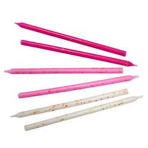 Venta al por mayor pastel <span class=keywords><strong>de</strong></span> cumpleaños embalaje para hornear lápiz <span class=keywords><strong>de</strong></span> hilo dorado largo y vela <span class=keywords><strong>de</strong></span> fiesta con purpurina para Navidad y cumpleaños - Product Image 3