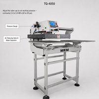 Presse à chaud pneumatique double station TQ 4050 MEM pour t-shirts, 40x50 cm, 16-20 pouces, vente en gros