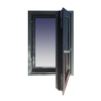 Ventanas Abatibles Horizontales Modernas de Aluminio con Puente Térmico, Vidrio Templado, Certificación Energy Star, Personalizadas de Fábrica para Villas y Hoteles
