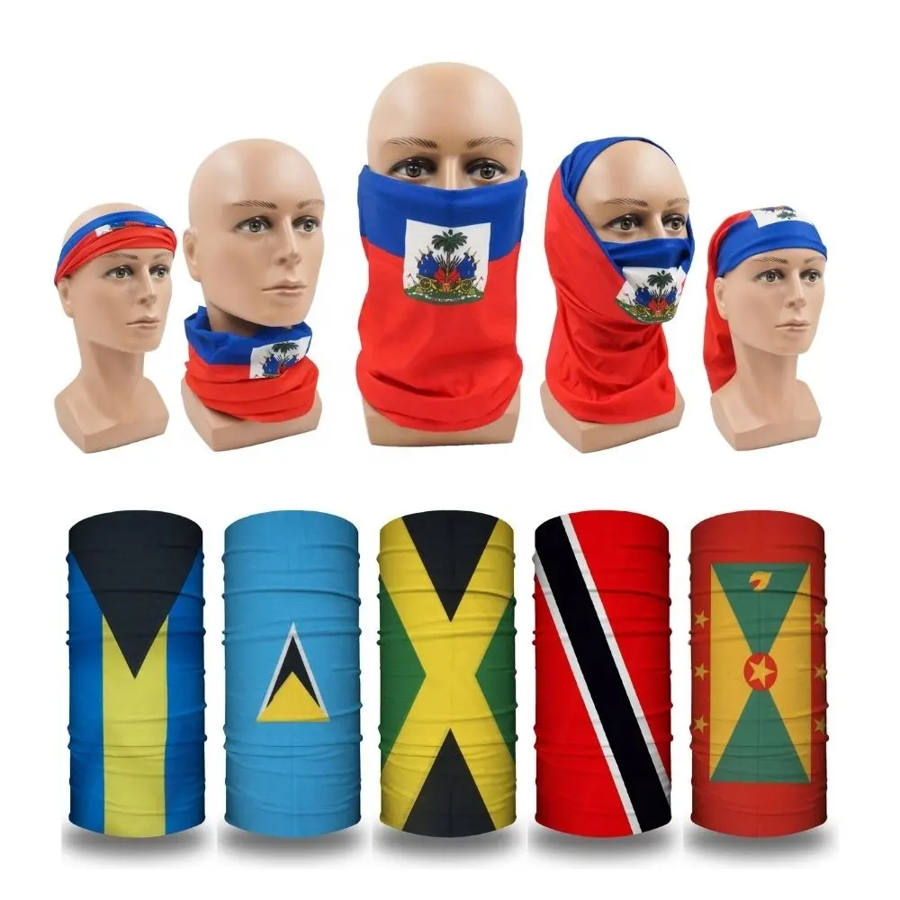 Bufandas personalizadas multifuncionales, cubierta facial para el cuello, Gaiters estampados sin costuras, Bandana de tubo