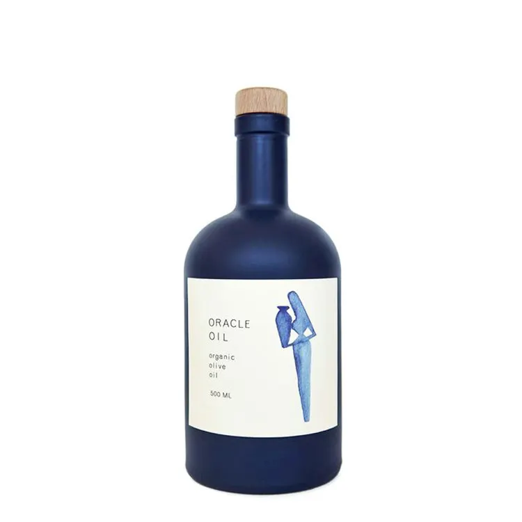 500 personalizzato ml 700ml 750ml 1000ml di vetro blu opaco liquore vino vodka brandy whisky gin tequila rum liquori bottiglia di vetro