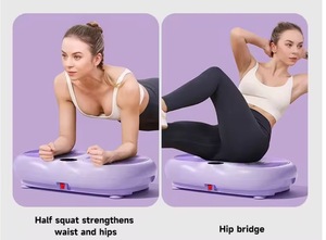 Plataforma Vibratoria Portátil Ajustable al por Mayor, Máquina de Ejercicio de Vibración de Cuerpo Completo, Accesorio de <span class=keywords><strong>Fitness</strong></span> y Masaje, Potencia de 200W - Product Image 4