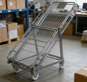 औद्योगिक फोल्डेबल पैलेट बॉक्स Q235 स्टील संक्षारण-प्रतिरोधी भंडारण पिंजरे कम परिवहन के लिए अनुकूलित भंडारण पिंजरे - Product Image 5