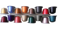 Cápsulas de Café Vacías de Aluminio Compatibles con Nespresso, Envases para Cápsulas de Café