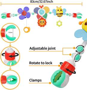 <span class=keywords><strong>Poussette</strong></span> <span class=keywords><strong>pour</strong></span> bébé 0-12 mois Activité sensorielle Arc Landau Berceau Musical <span class=keywords><strong>Poussette</strong></span> Arc Papillon <span class=keywords><strong>Jouet</strong></span> Clip Essentiel Cadeau Fait en Plastique - Product Image 3