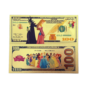 Venta Especial: 15 Modelos de Billetes de Banco de Oro con Diseño de Princesas Americanas, Billetes de Banco de Anime para Regalos Empresariales - Product Image 3