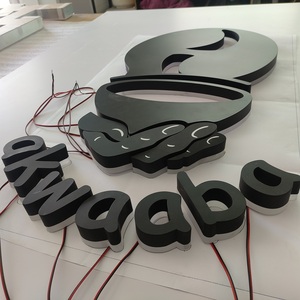 Hight chất lượng 3D Backlit kênh chữ chiếu sáng bảng hiệu xây dựng cửa hàng Tên tường Logo - Product Image 2