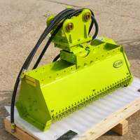 Mini broyeur forestier pour excavatrice, débroussailleuse, moteur haute puissance, largeur de travail 800 mm