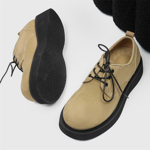 Bottes Martin Derby tendance de haute qualité pour hommes, style britannique, rehaussantes, décontractées, à bout large, pour le quotidien - Product Image 2
