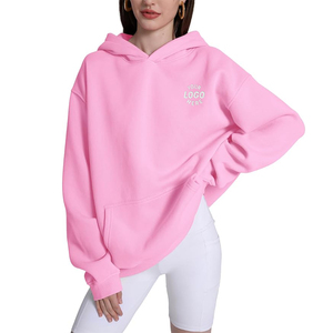 Sweats à capuche surdimensionnés roses pour femmes Couples pulls à capuche lourds pull Vintage pulls délavés à l'acide pull - Product Image 1