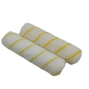 9" roller refill acrylic fabric with yellow stripe acrylic paint roller refill