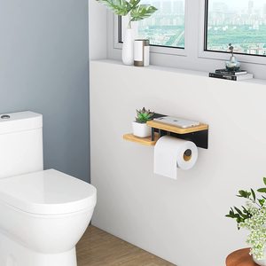 Oilet-soporte para pañuelos de baño, toallitas de madera para Baño - Product Image 5