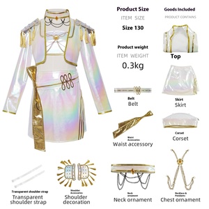 Disfraz <span class=keywords><strong>de</strong></span> Bruja <span class=keywords><strong>de</strong></span> Spandex para Adultos Mirazoy Rumi Laser, Inspirado en Películas y Series <span class=keywords><strong>de</strong></span> TV, Vestido <span class=keywords><strong>de</strong></span> Escenario Secundario Unisex para Halloween - Product Image 2