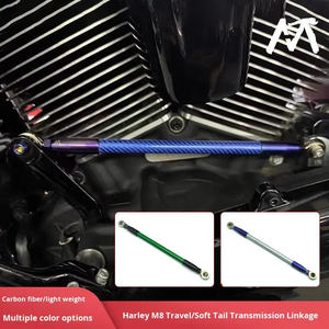 Barre transversale et levier de changement de vitesse en fibre de carbone pour <span class=keywords><strong>Harley</strong></span> M8 Touring/Softail/Road Glide/Road King/Breakout - Rénovation/Mise à niveau - Product Image 2