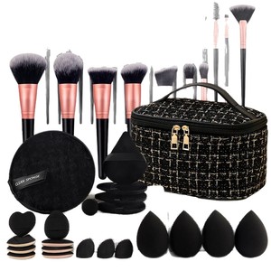 Trousse Professionnelle de Pinceaux de Maquillage 47 Pièces, Grande Gamme, Lavage Visage, Ombre à Paupières, Blush, Synthétique, <span class=keywords><strong>Sac</strong></span> à Fermeture Éclair Portable - Product Image 5