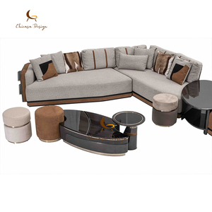 <span class=keywords><strong>Tavolino</strong></span> da Caffè Scultoreo Irregolare in Lacca Nera con Base a Doppio Piedistallo Affusolato, Tavolo Centrale di Lusso per Casa e Hotel - Product Image 5