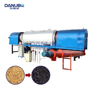 Industrial Charcoal Making Machine Continuous Rice Husk <b>Carbonization</b> <b>Stove</b> Furnace Charcoal Processing Line - Product Image 1