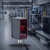 Capteur de distance laser haute vitesse DT35 DTOF 1000Hz 10m IP65 pour ligne de découpe de plaquettes, pour la fabrication de puces, fabricant chinois
