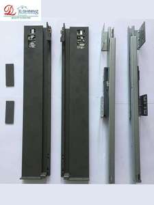 Caja de Metal delgada con cierre suave de extensión completa, rieles deslizantes para cajón, debajo del montaje, cajón deslizante, caja de Metal deslizante con cuadrado, con cierre suave, 1 unidad - Product Image 3