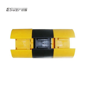 Estantes protectores de almacén apilables amarillos y negros protectores de estantes de almacenamiento de paletas de plástico de alto impacto - Product Image 1