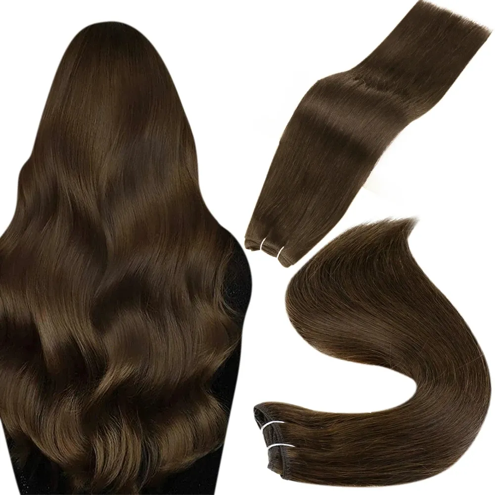 Groothandel Prijs Onbewerkte Virgin Remy Haar Inslag Braziliaanse Menselijk Haar Dubbele Getrokken Machine Inslag Hair Extensions