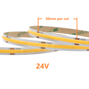 3 tahun garansi COB <span class=keywords><strong>LED</strong></span> Strip 480LEDs CE <span class=keywords><strong>RoHS</strong></span> 12V 24V 100ft putih hangat 6500k tembaga Remote Control fleksibel COB <span class=keywords><strong>LED</strong></span> Strip - Product Image 4