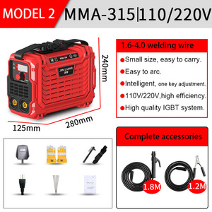 Máquina de Soldar de Alambre de Cobre de Alta Potencia con Doble Voltaje 110V/220V, Mini MIG/MMA/TIG/Arc Igbt 250/300/315A Ac - Product Image 1
