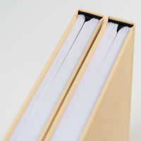 Carnet de notes de qualité supérieure avec couverture rigide en tissu lin, impression offset et bords pulvérisés - Nouveau procédé d'impression