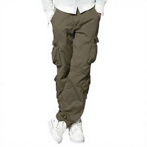 Pantalon Cargo Jogger Kaki Homme Slim Personnalisé en Coton Spandex Formel Respirant Imperméable avec Cordon de Serrage et Poches OEM – Vente en Gros - Product Image 1