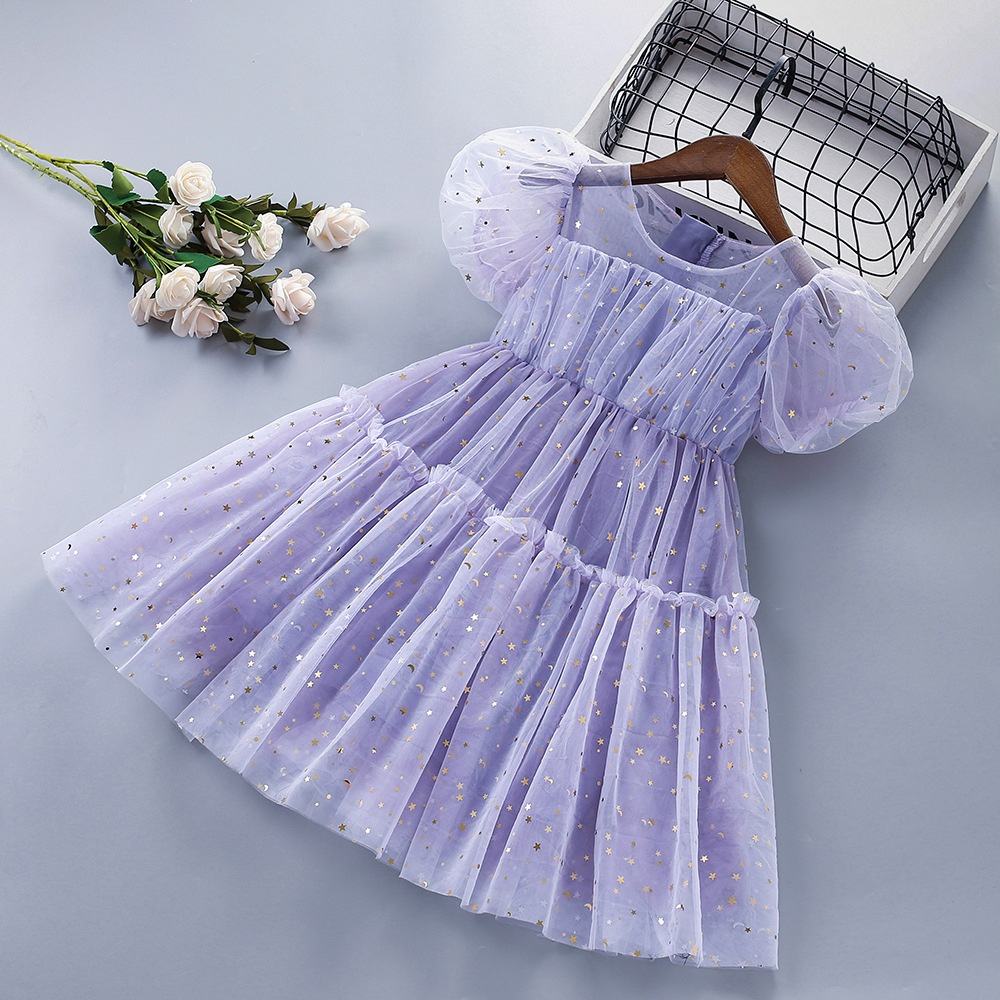 Robe tutu en tulle à manches bouffantes pour bébé fille, tenue