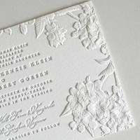 Cartes d'invitation de mariage de luxe personnalisées en relief 3D, papier artistique, estampées à chaud, invitations de mariage haut de gamme, texte